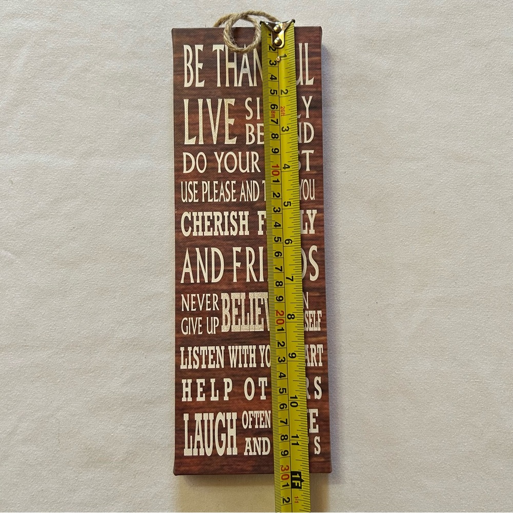 Inspirational Brown Wall Decor Sign - Picture 2 of 5